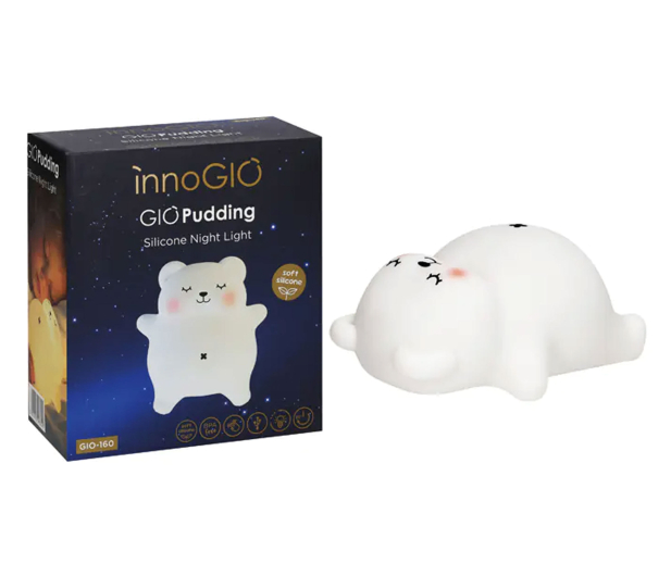InnoGIO Silikonowa lampka nocna PUDDING - 1537883 - zdjęcie 2
